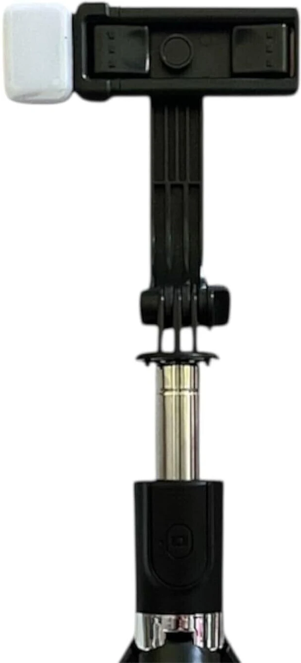 R7-L Bluetooth Selfie Sticks with Remote, 3-in-1 Multifunctional Selfie Stick Tripod Tripod (Black, Supports Up to 1000 g)
